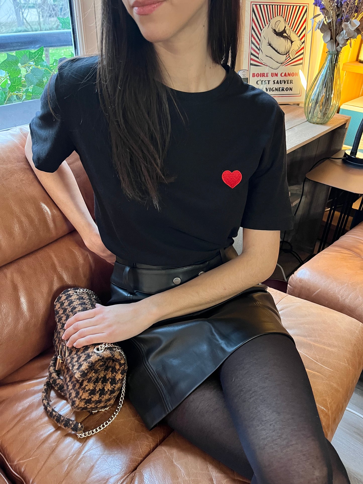 T-shirt LOVE noir