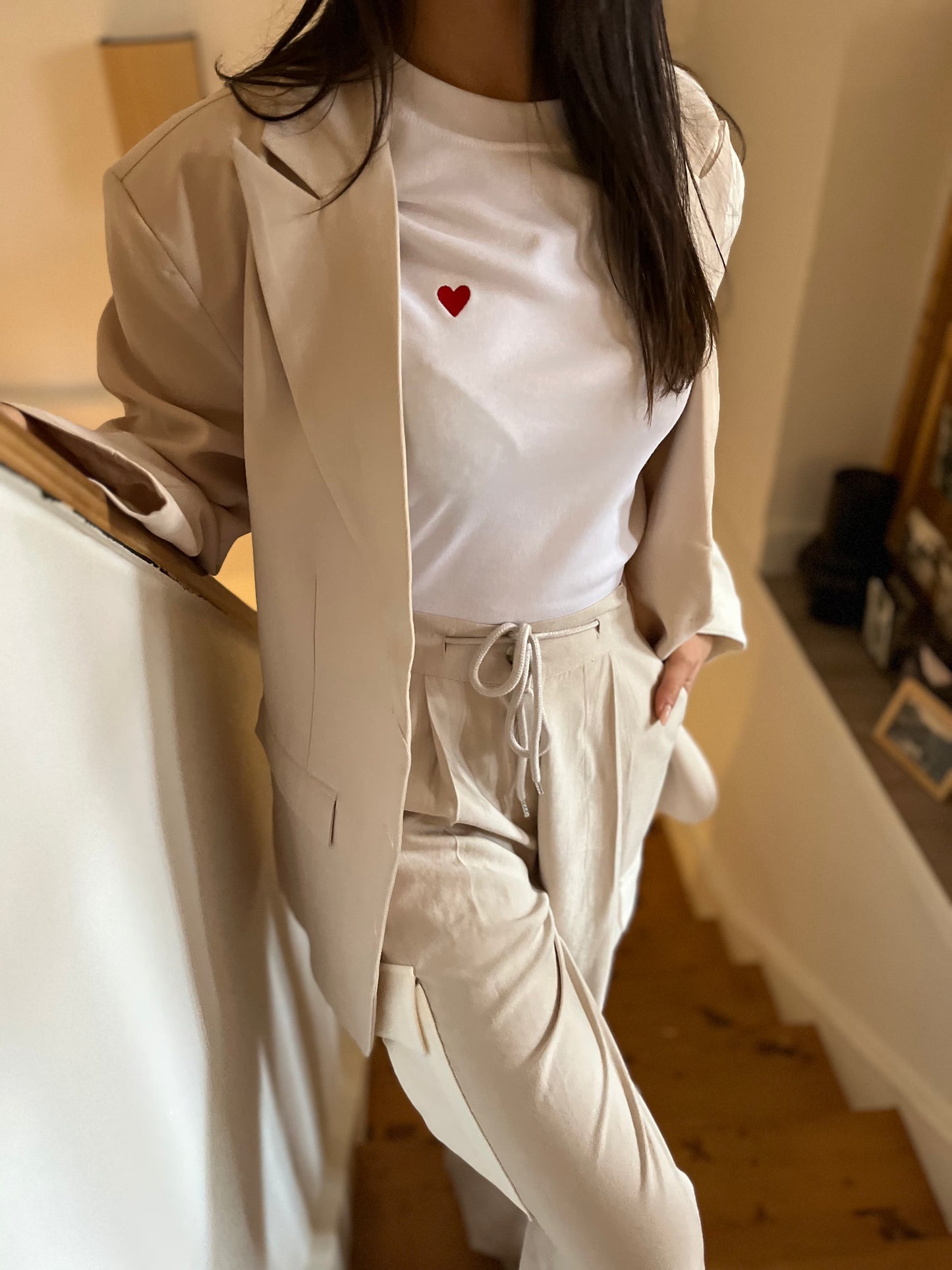 T-shirt LOVE blanc