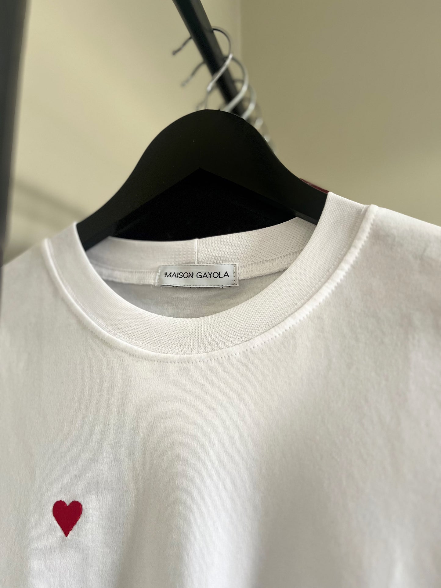T-shirt LOVE blanc